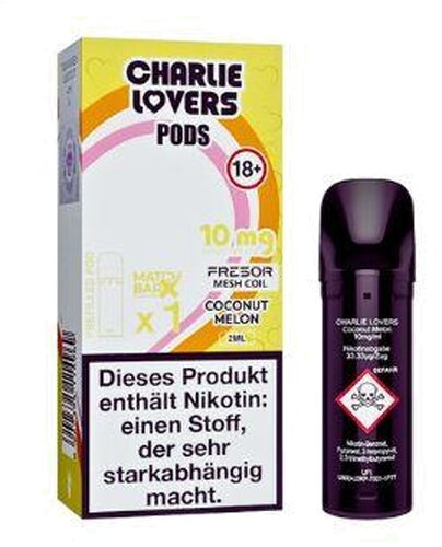 Charlie Lovers Prefilled Pod  Coconut Melon 10mg