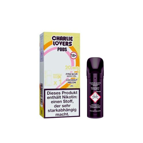 Charlie Lovers Prefilled Pod Coconut Melon 20mg Charlie Lovers Prefilled Pod Coconut Melon 20mg