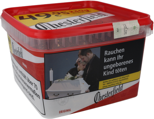 Chesterfield Tabak Rot 230g Super Box Volumentabak