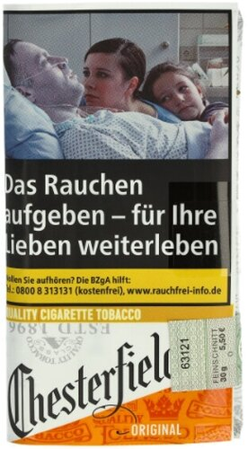 Chesterfield Tabak Rot 30g Päckchen Feinschnitt