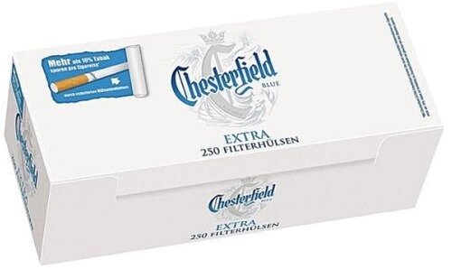 Chesterfield Zigarettenhülsen Blue Extra 250 Stück Chesterfield Zigarettenhülsen Blue Extra 250 Stück