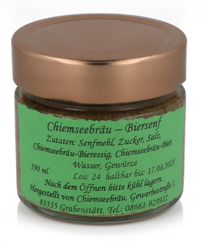 Chiemseebräu Biersenf 190ml