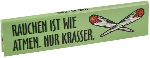 Choosypapers King Size Slim Rauchen ist wie Atmen 32 Blatt Longpapes
