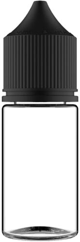 Chubby Gorilla 30ml E-Liquid Leerflasche - transparent-schwarz Chubby Gorilla 30ml E-Liquid Leerflasche - transparent-schwarz