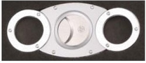 Zigarren-Abschneider No.5 mit Nieten und Kreisrunder Halterung Zigarren-Abschneider No.5 mit Nieten und Kreisrunder Halterung