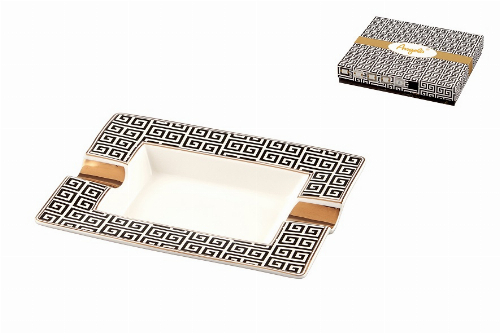Zigarrenascher Porzellan New Bone China geom. Labyrinth Zigarrenascher Porzellan New Bone China geom. Labyrinth