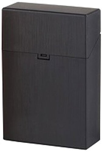 Clic Box Zigarettenbox 20er Metallikfarbig Schwarz Clic Box Zigarettenbox 20er Metallikfarbig Schwarz