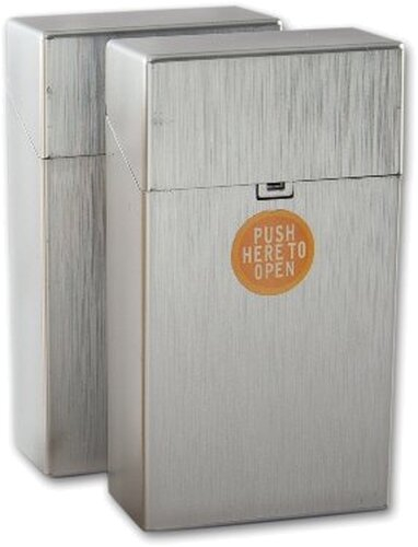 Clic Boxx Zigarettenbox 100mm Silber Clic Boxx Zigarettenbox 100mm Silber