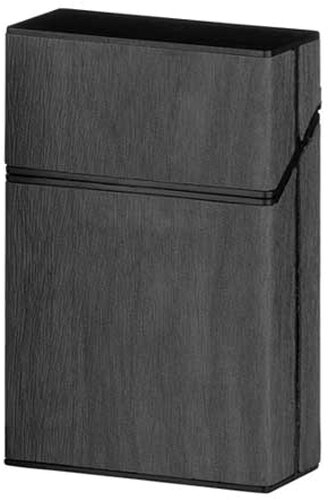Clic Boxx Zigarettenbox mit Holzoptik 20er grau