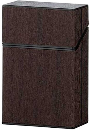 Clic Boxx Zigarettenbox mit Holzoptik 20er dunkelbraun