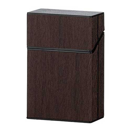 Clic Boxx Zigarettenbox mit Holzoptik 20er dunkelbraun Clic Boxx Zigarettenbox mit Holzoptik 20er dunkelbraun