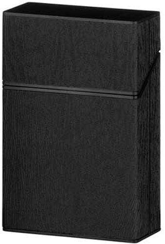 Clic Boxx Zigarettenbox mit Holzoptik 20er schwarz
