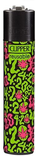 Clipper Feuerzeug Acid Pattern 1v4 Schriftzug 4:20 Clipper Feuerzeug Acid Pattern 1v4 Schriftzug 4:20