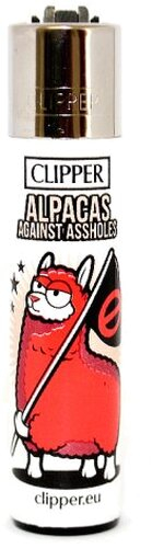 Clipper Feuerzeug Alpacas Against Assholes (Artikel wird nicht mehr hergestellt)