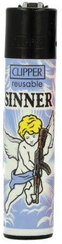 Clipper Feuerzeug Badass Angels 4 1v4 SINNER Clipper Feuerzeug Badass Angels 4 1v4 SINNER