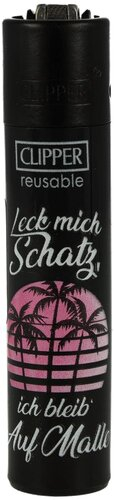 Clipper Feuerzeug Ballermann 3v4 Leck mich Schatz, ich bleib Auf Malle