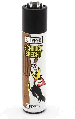 Clipper Feuerzeug Bier 2 - 4v4 SCHLUCK SPECHT