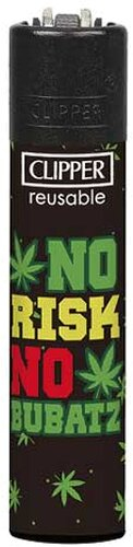 Clipper Feuerzeug Bubatz 4v4 NO RISK NO BUBATZ Clipper Feuerzeug Bubatz 4v4 NO RISK NO BUBATZ