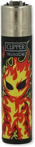 Clipper Feuerzeug Burningman 1v4