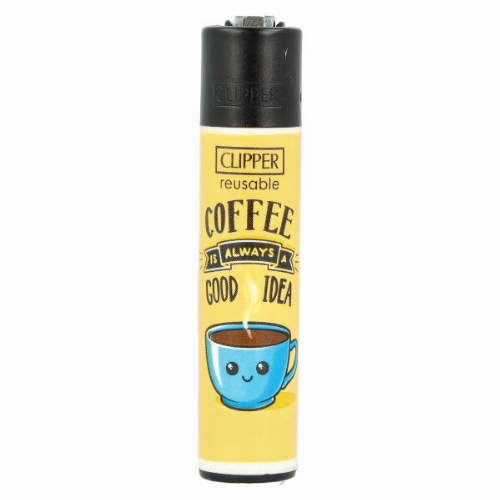 Clipper Feuerzeug Coffee 3 1v4 COFFEE IS ALWAYS A GOOD IDEA Clipper Feuerzeug Coffee 3 1v4 COFFEE IS ALWAYS A GOOD IDEA