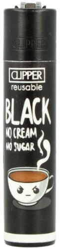 Clipper Feuerzeug Coffee 3 4v4 BLACK NO CREAM NO SUGAR Clipper Feuerzeug Coffee 3 4v4 BLACK NO CREAM NO SUGAR