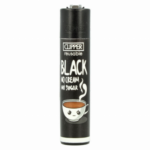 Clipper Feuerzeug Coffee 3 4v4 BLACK NO CREAM NO SUGAR Clipper Feuerzeug Coffee 3 4v4 BLACK NO CREAM NO SUGAR