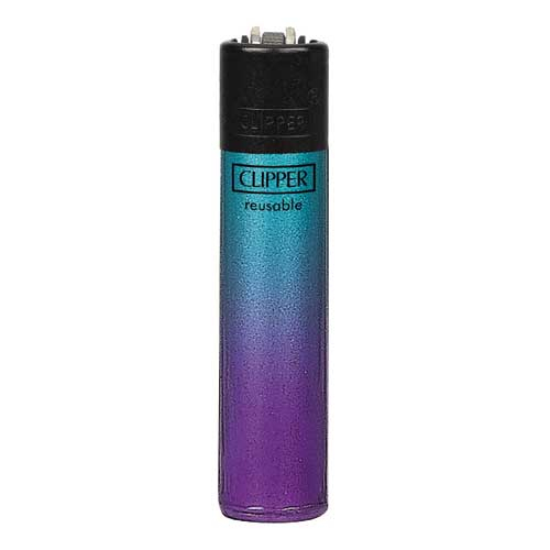 Clipper Feuerzeug Crystal Gradient blau-lila