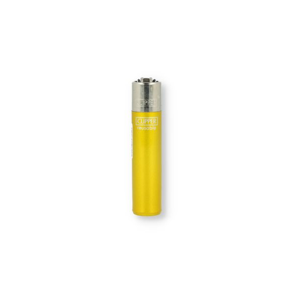 Clipper Feuerzeug Crystal Rainbow Gelb