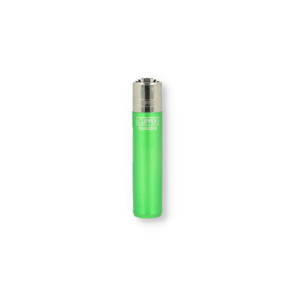 Clipper Feuerzeug Crystal Rainbow Grün
