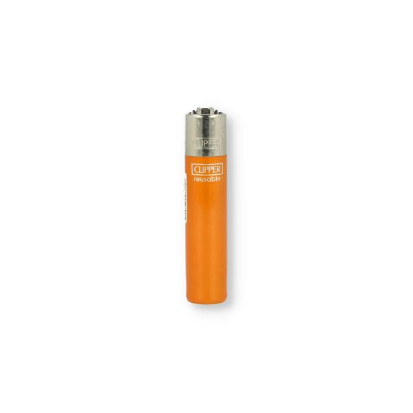 Clipper Feuerzeug Crystal Rainbow Orange