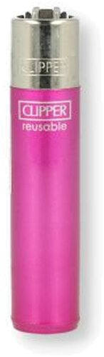 Clipper Feuerzeug Crystal Rainbow Pink