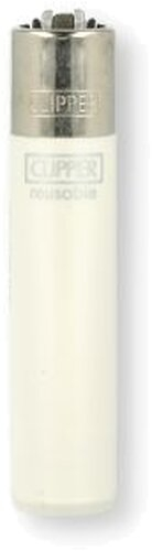 Clipper Feuerzeug Crystal Rainbow Weiß