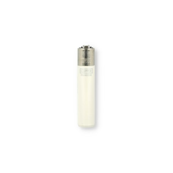 Clipper Feuerzeug Crystal Rainbow Weiß