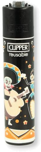 Clipper Feuerzeug Dia de los Muertos 1 v 4 Clipper Feuerzeug Dia de los Muertos 1 v 4