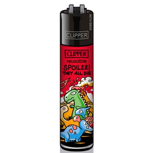 Clipper Feuerzeug Dinosaurier 1v4 Clipper Feuerzeug Dinosaurier 1v4