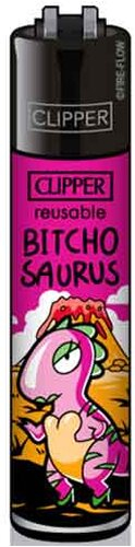 Clipper Feuerzeug Dinosaurier 3v4