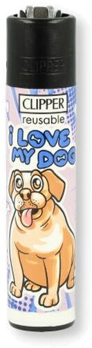 Clipper Feuerzeug Doglove 2 v 4 Clipper Feuerzeug Doglove 2 v 4