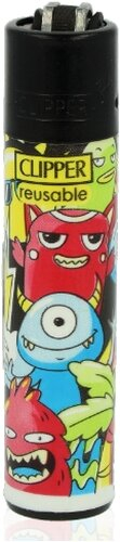 Clipper Feuerzeug Doodle Art 2v4 MONSTER Clipper Feuerzeug Doodle Art 2v4 MONSTER