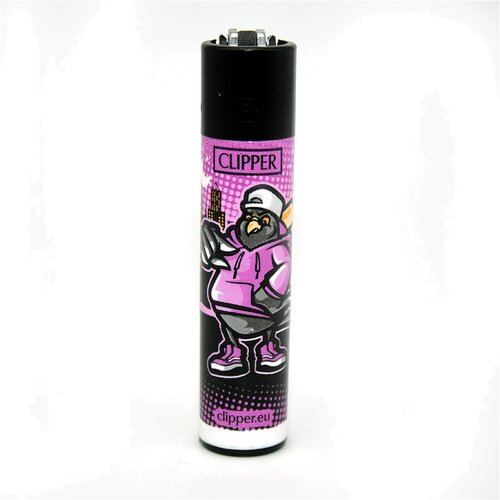 Clipper Feuerzeug Dope Birds lila