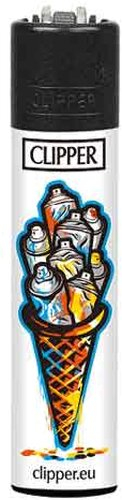 Clipper Feuerzeug Eis Waffel 1v4