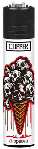 Clipper Feuerzeug Eis Waffel 3v4