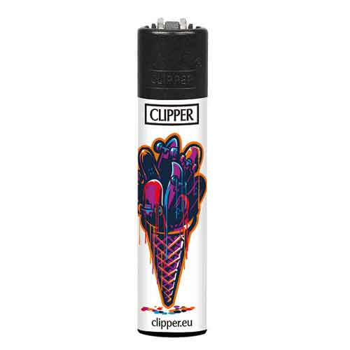 Clipper Feuerzeug Eis Waffel 4v4 Clipper Feuerzeug Eis Waffel 4v4