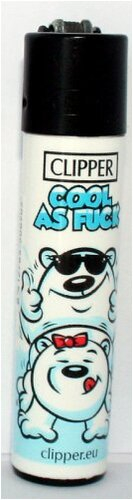 Clipper Feuerzeug Eisbären - 3/4 Cool as Fuck Clipper Feuerzeug Eisbären - 3/4 Cool as Fuck