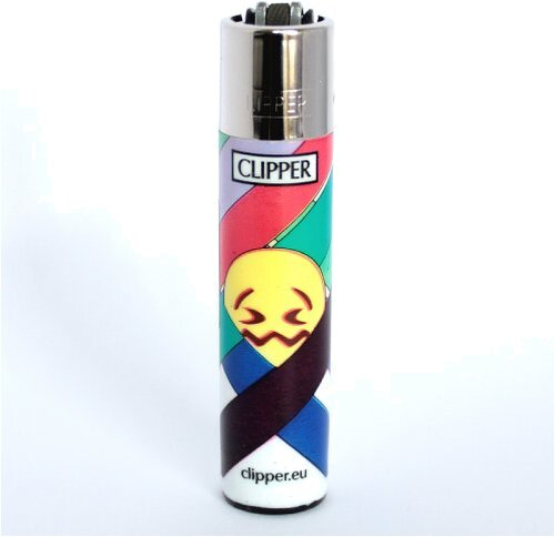 Clipper Feuerzeug Emoji Mix 2 Unwohl Smiley - 1/4