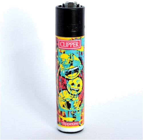Clipper Feuerzeug EmojiMix1 Farbklecksen - 2/4
