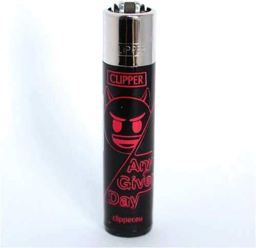 Clipper Feuerzeug EmojiMix3 Any giver Day Rot - 3/4