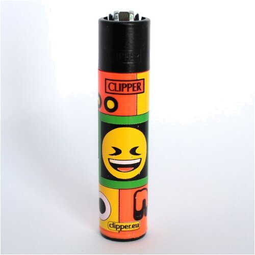 Clipper Feuerzeug EmojiMix4 Orange