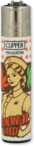 Clipper Feuerzeug Family Weed 3v4