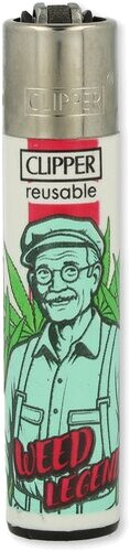 Clipper Feuerzeug Family Weed 4v4
