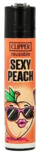 Clipper Feuerzeug Food Slogan 1v4 SEXY PEACH